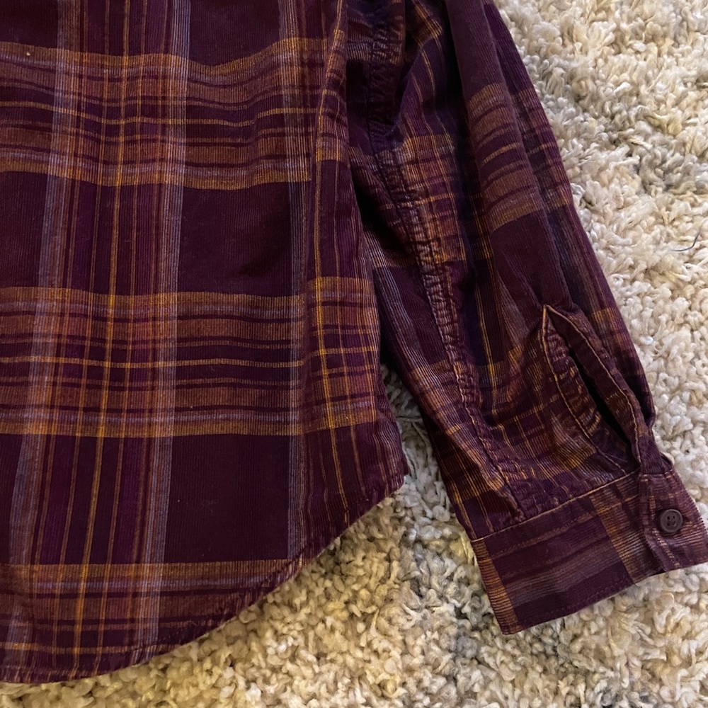 Columbia Burgundy and Orange Plaid Shirt size XL‎ - Picture 9 of 10